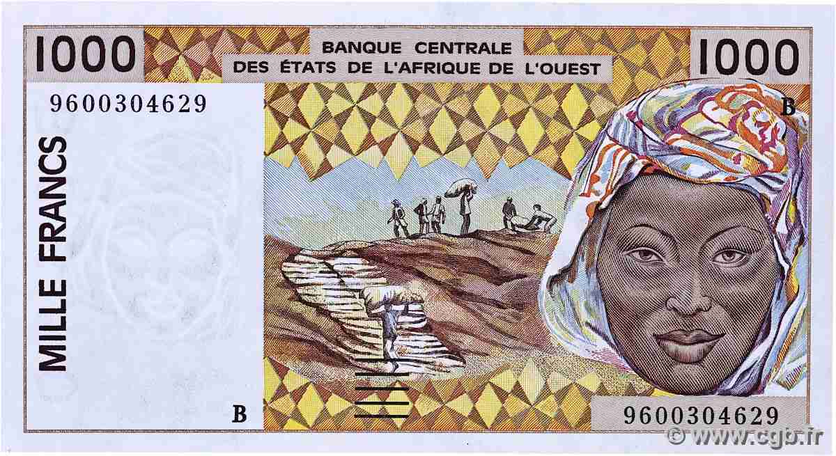 1000 Francs WEST AFRICAN STATES 1996 P.211Bg UNC