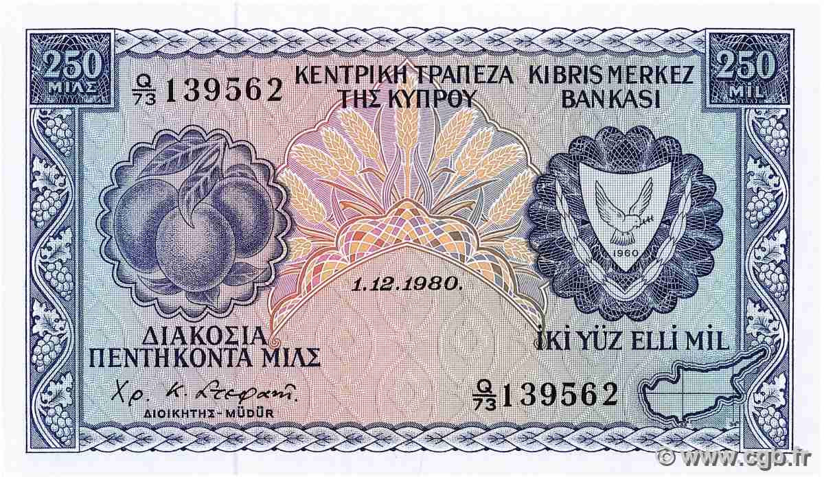 250 Mils CYPRUS 1981 P.41c UNC-