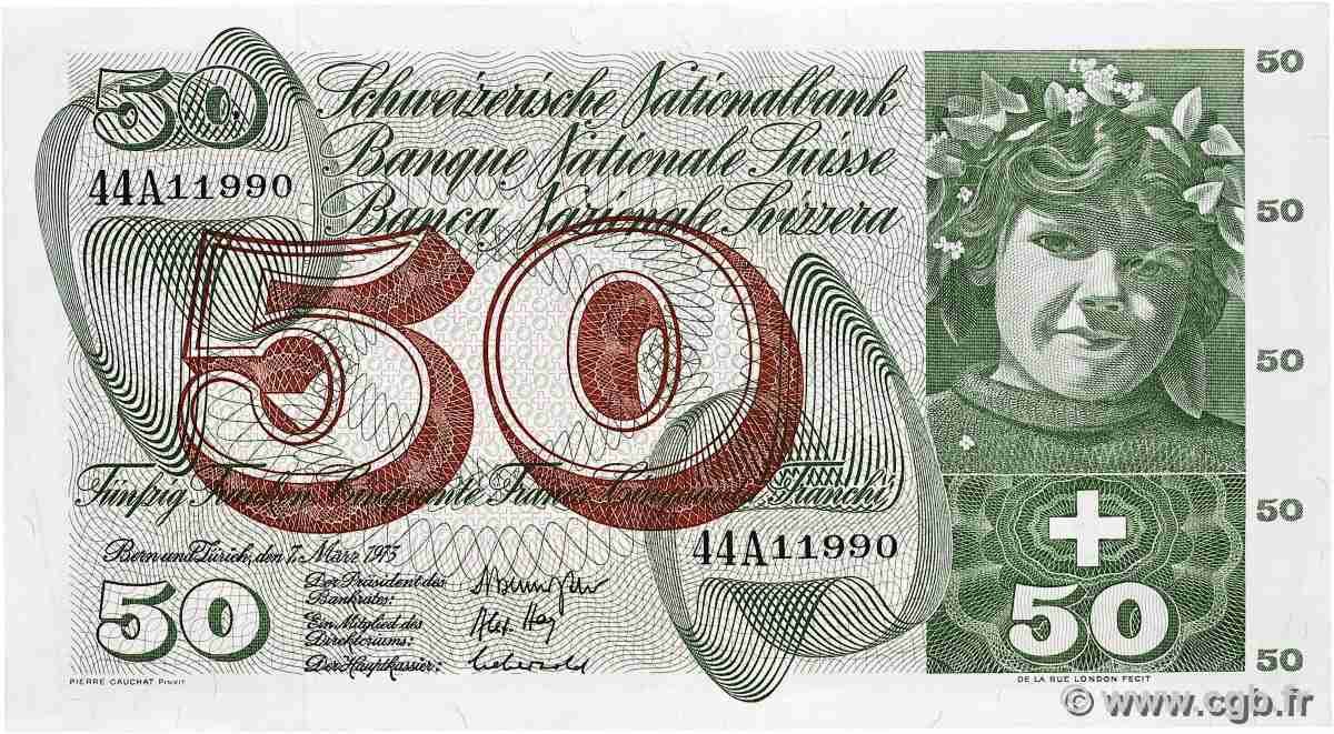 50 Francs SUISSE 1973 P.48m VF+