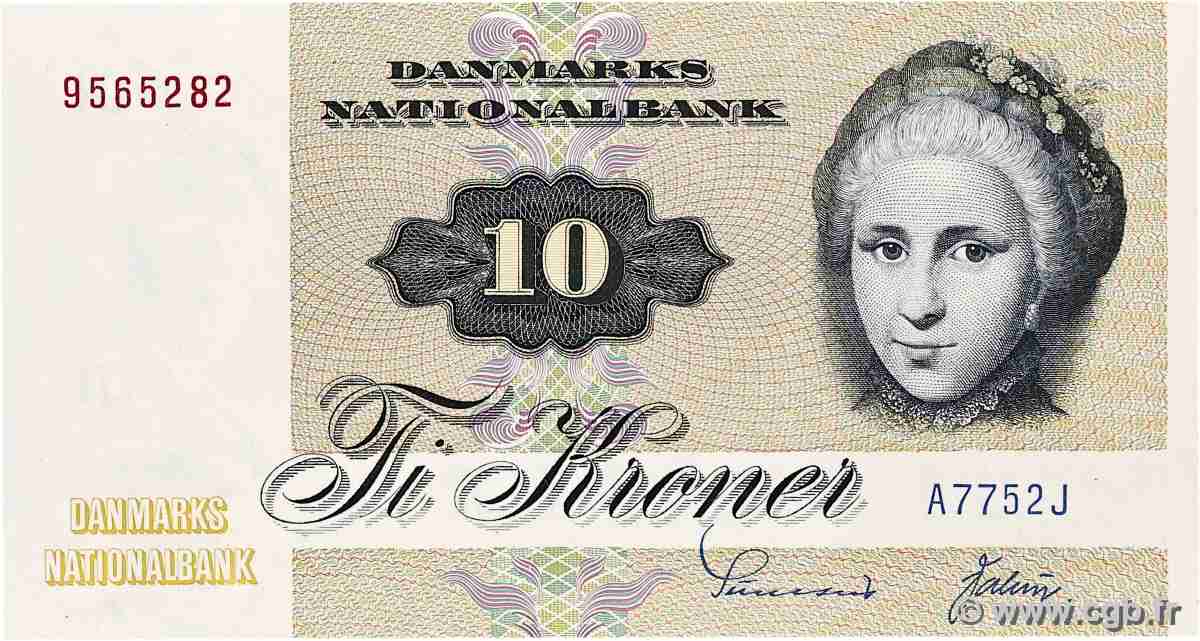 10 Kroner DENMARK 1972 P.048a UNC