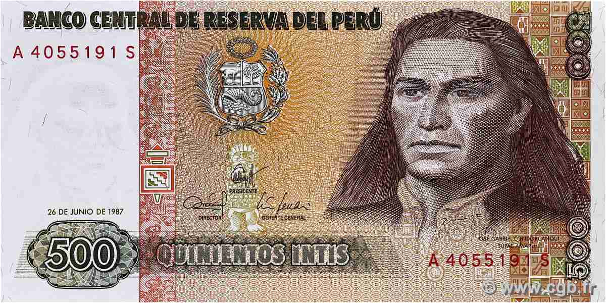 500 Intis PÉROU 1987 P.134b NEUF