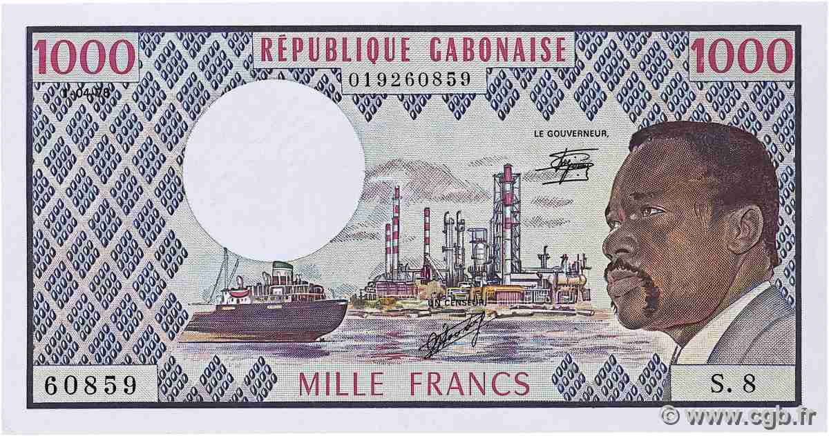 1000 Francs type 1974 GABON 1978 A.241d SPL