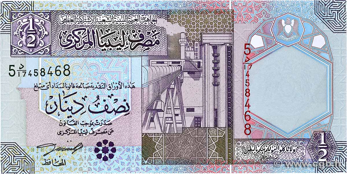 1/2 Dinar LIBYE 2002 P.63 NEUF