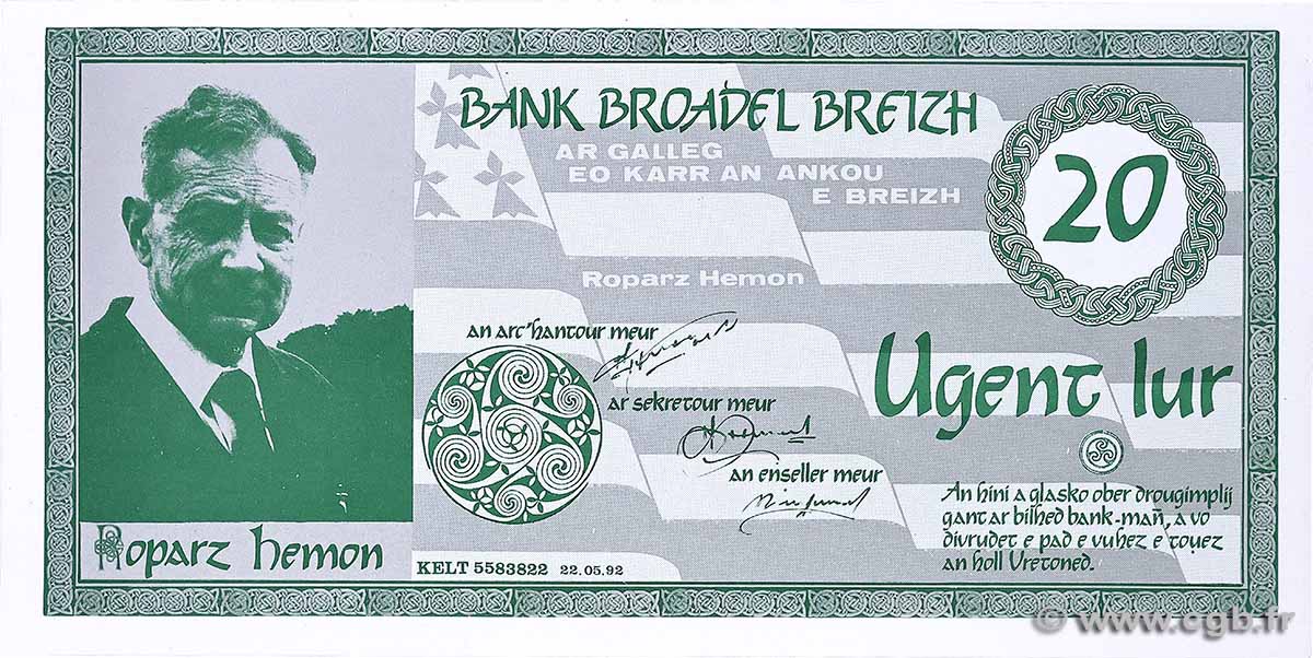 20 Lur FRANCE regionalism and various 1992 F.- UNC-
