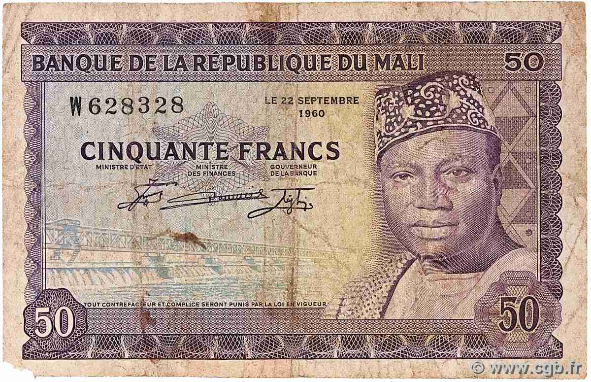 50 Francs MALI 1960 P.06 F