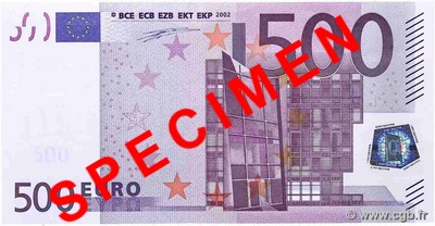 500 Euro EUROPE 2002 P.07n SPL+