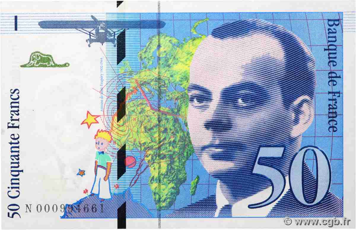 50 Francs SAINT-EXUPÉRY FRANCE 1992 F.72.01aN UNC-