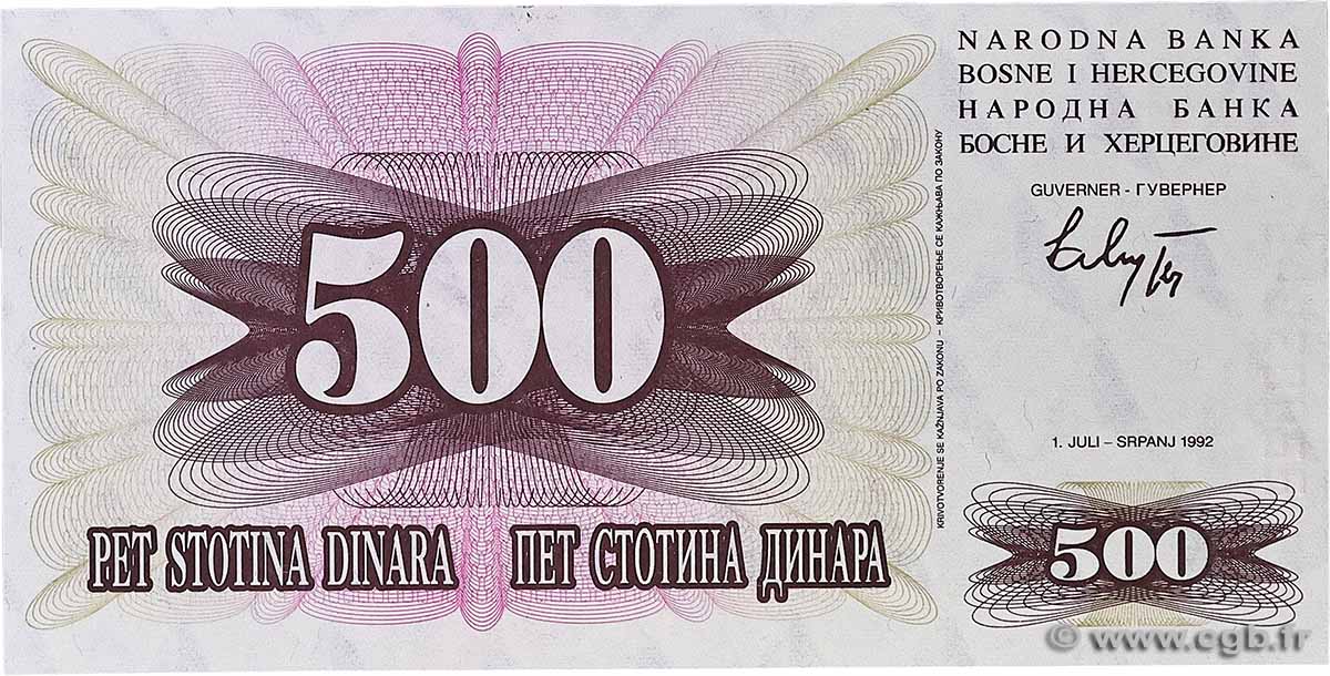 500 Dinara BOSNIA HERZEGOVINA 1992 P.014a UNC