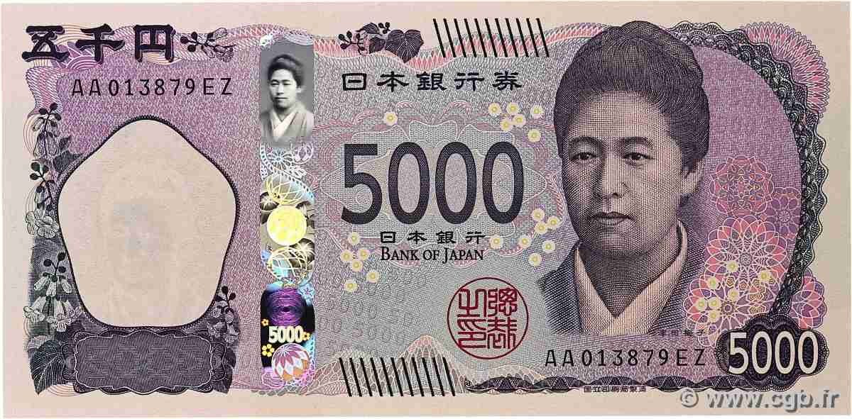 5000 Yen JAPAN 2024 P.108 UNC