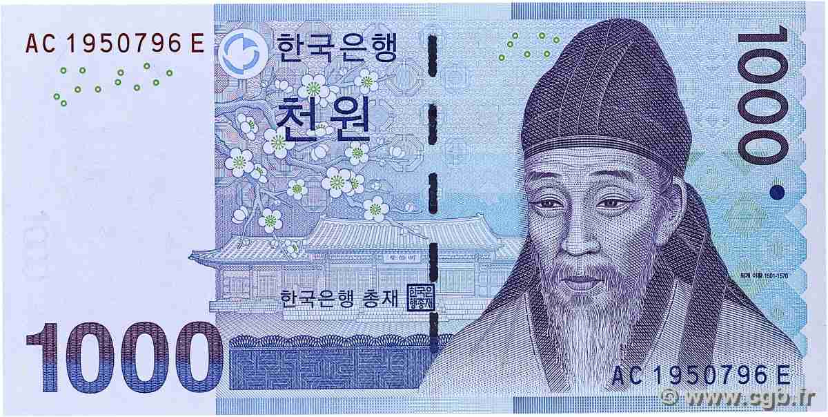 1000 Won COREA DEL SUR 2007 P.54a FDC