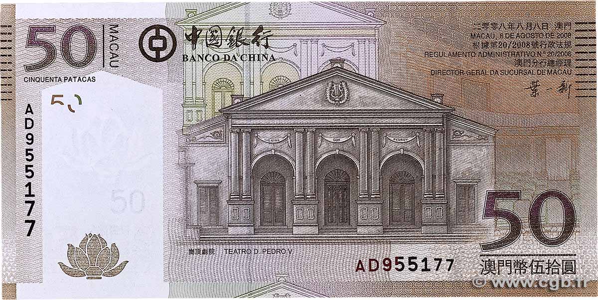 50 Patacas MACAO 2008 P.110a FDC