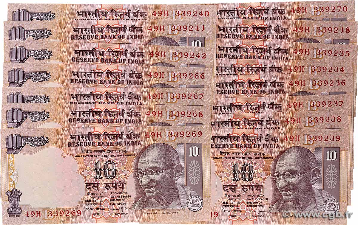 50 Patacas Lot INDIA 1996 P.089 UNC