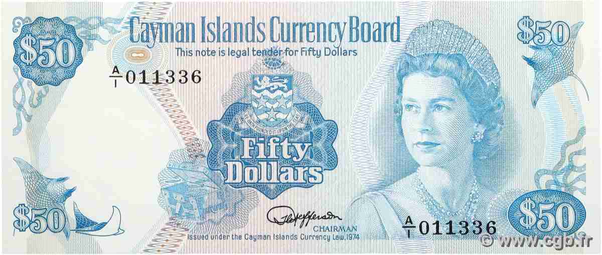 50 Dollars ÎLES CAIMANS 1987 P.10 NEUF