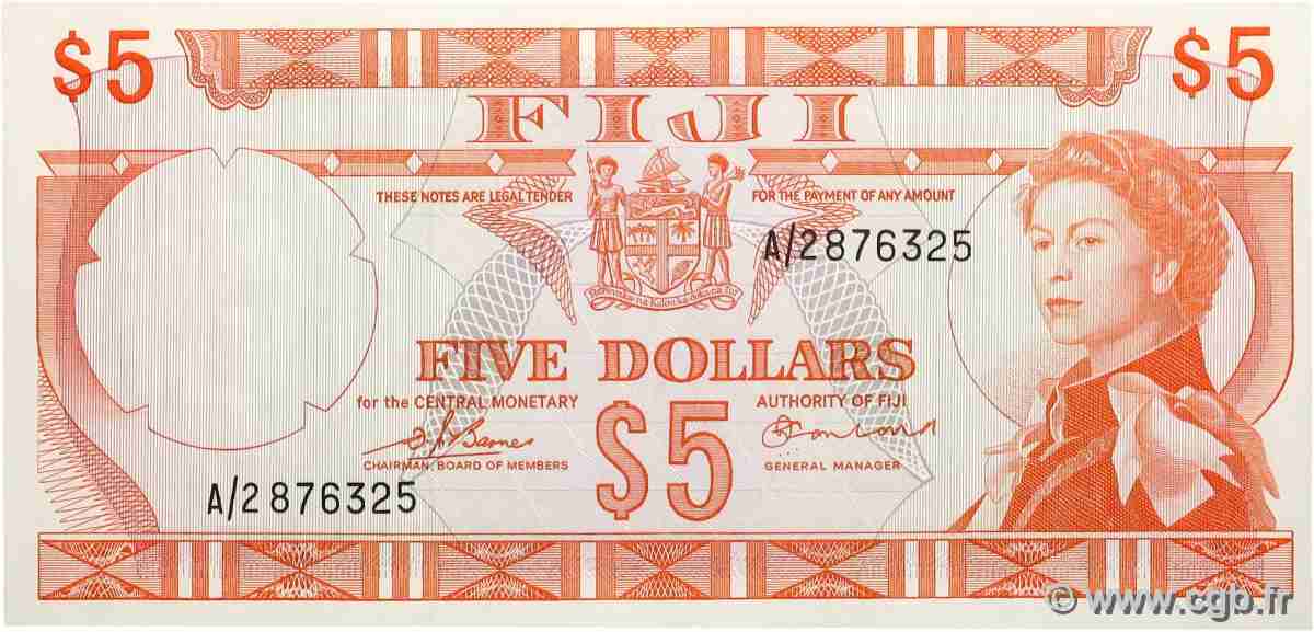 5 Dollars FIYI 1974 P.073b FDC