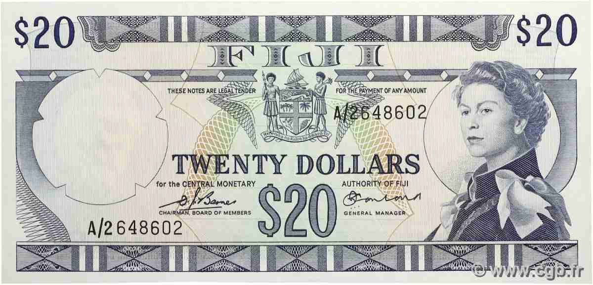20 Dollars FIDJI 1974 P.075b NEUF