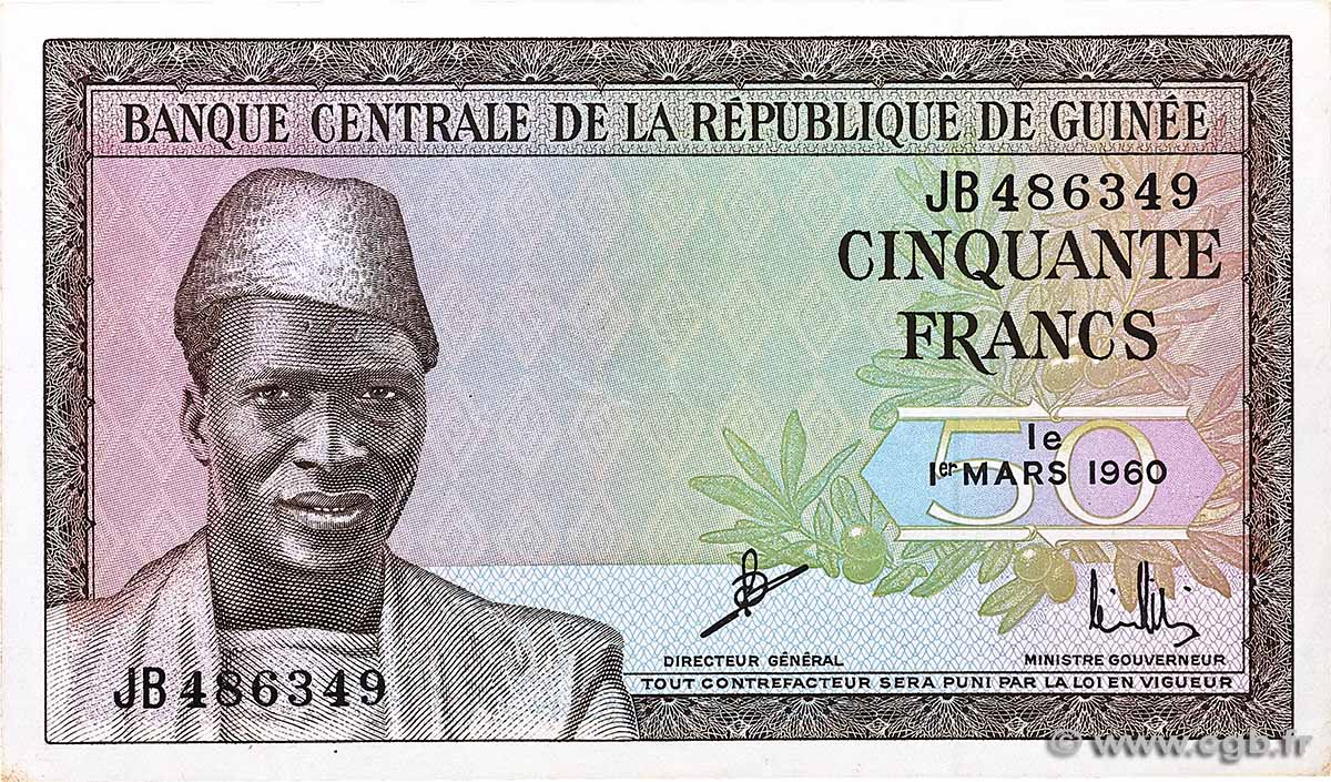 50 Francs GUINEA 1960 P.12a EBC+