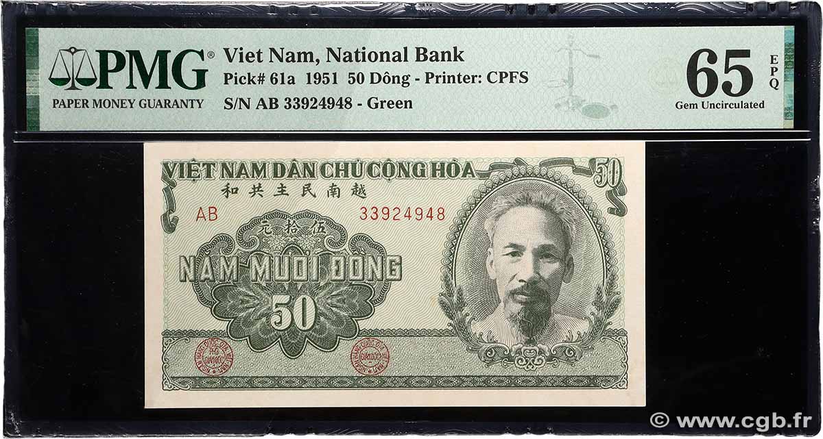 50 Dong VIETNAM 1951 P.061a ST
