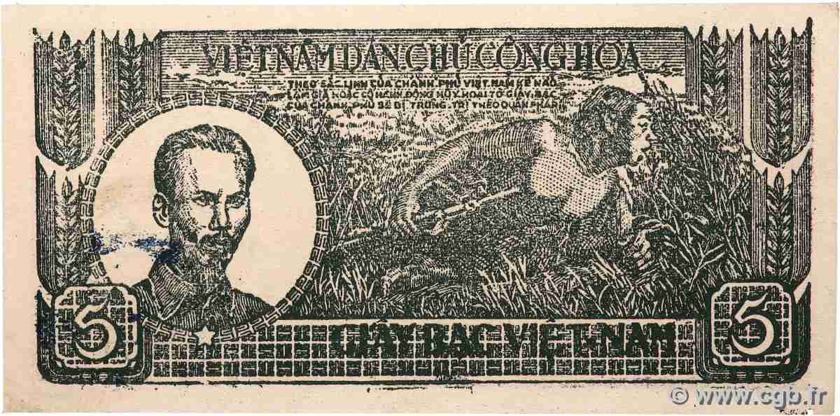5 Dong VIETNAM 1948 P.017a fST