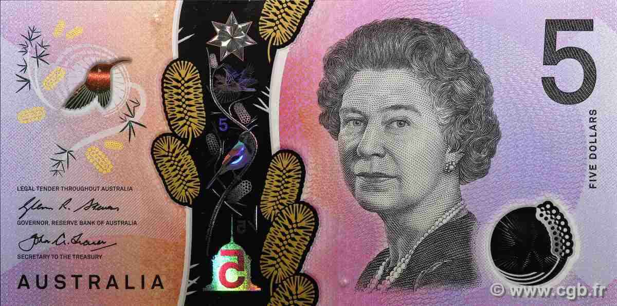 5 Dollars AUSTRALIA 2016 P.62 UNC