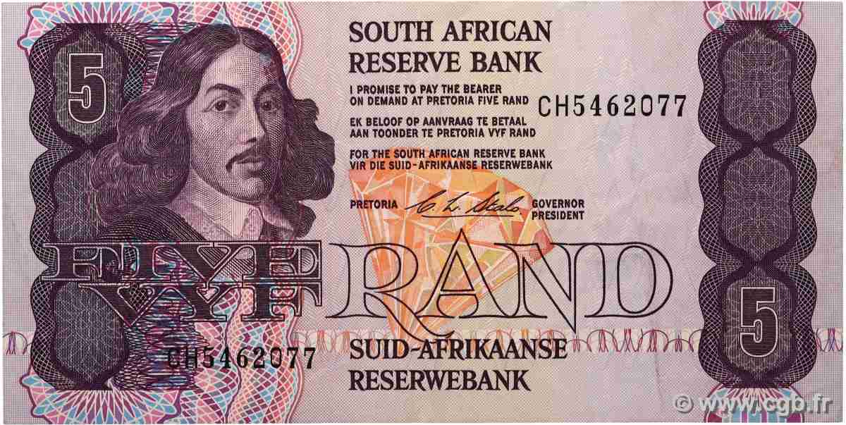 5 Rand SOUTH AFRICA 1990 P.119e VF