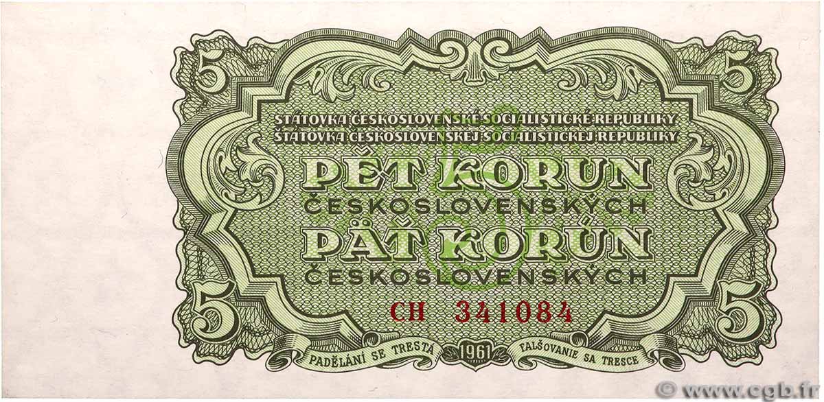 5 Korun CZECHOSLOVAKIA 1961 P.082a UNC