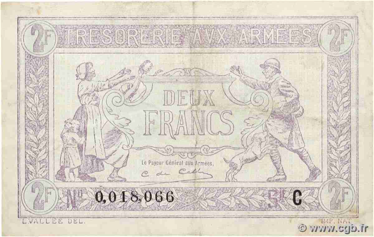 2 Francs TRÉSORERIE AUX ARMÉES FRANCE 1919 VF.05.03 VF