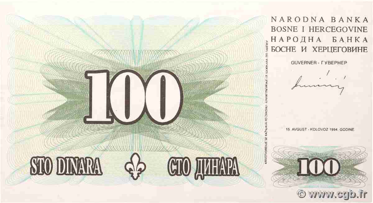 100 Dinara BOSNIA HERZEGOVINA 1994 P.044 UNC-