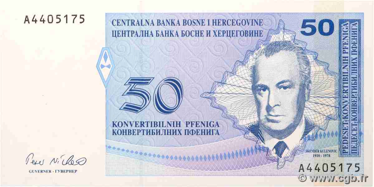 50 Convertible Pfeniga BOSNIA HERZEGOVINA 1998 P.057a UNC