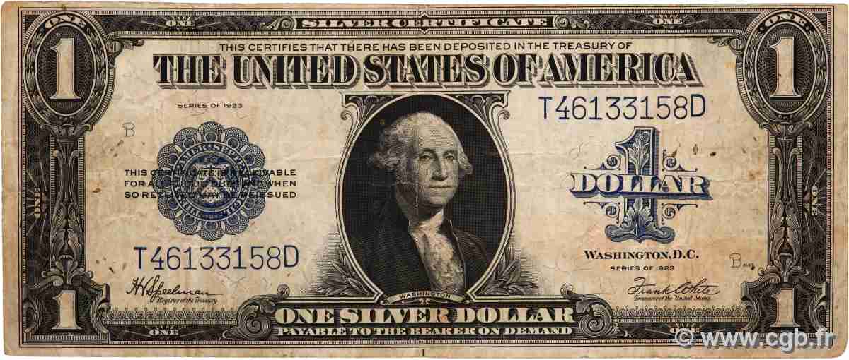 1 Dollar UNITED STATES OF AMERICA 1923 P.342 F-