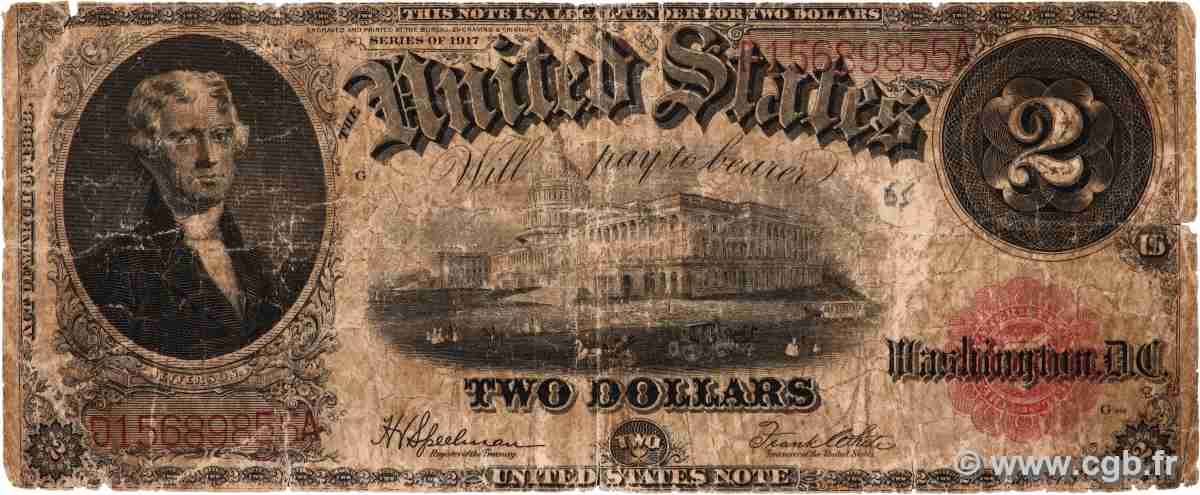 2 Dollars UNITED STATES OF AMERICA 1917 P.188 P