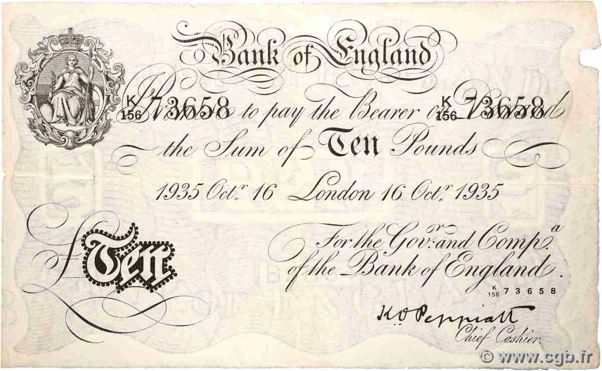 10 Pounds Faux ENGLAND 1935 P.336ax F+
