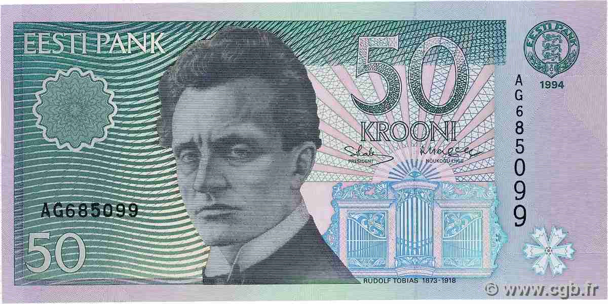 50 Krooni ESTONIE 1994 P.78a SPL