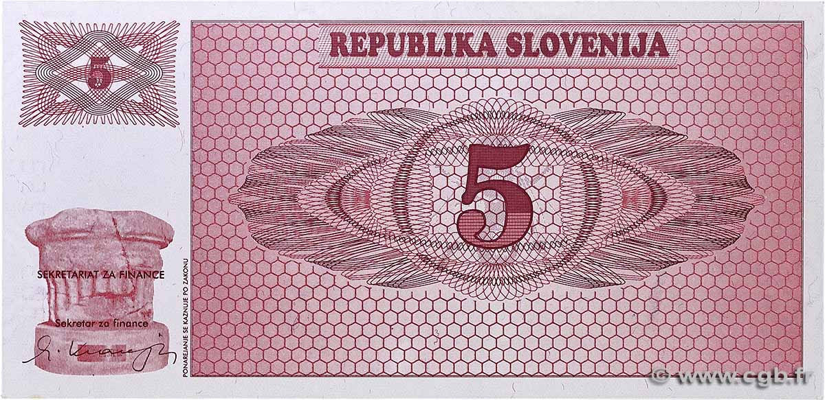 5 Tolarjev ESLOVENIA 1990 P.03a FDC