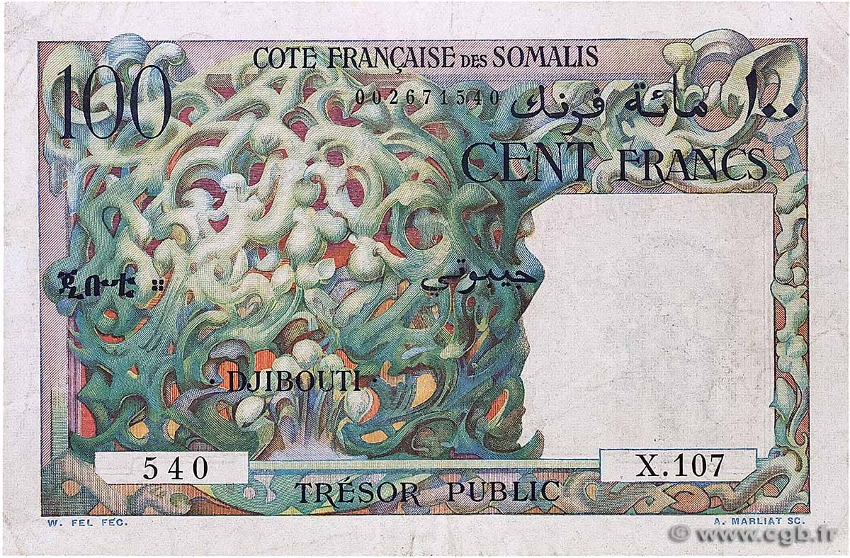 100 Francs DJIBOUTI 1952 P.26 F