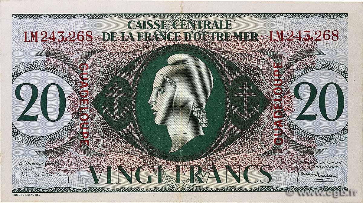20 Francs GUADELOUPE 1944 P.28a SUP