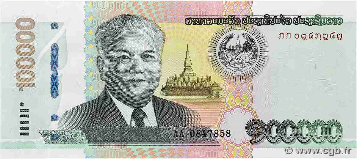 100000 Kip LAOS 2020 P.42A ST