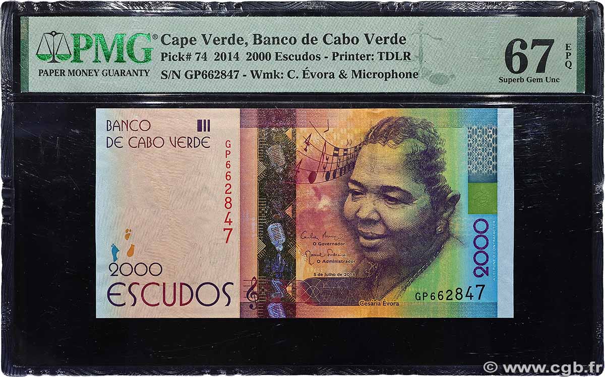 2000 Escudos CAPE VERDE 2014 P.74 UNC