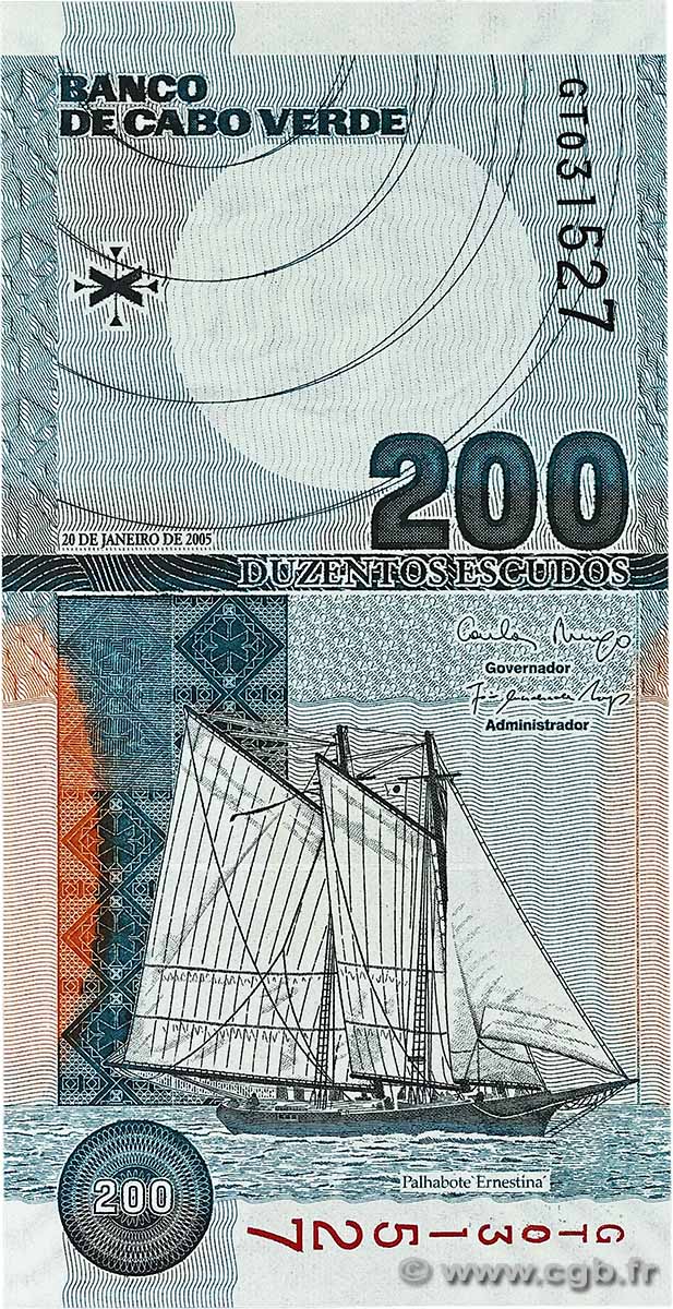 200 Escudos KAPE VERDE 2005 P.68 ST