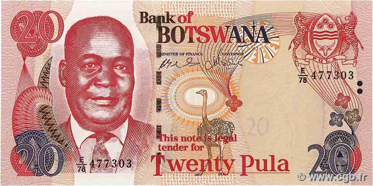 20 Pula BOTSWANA 2006 P.27b FDC