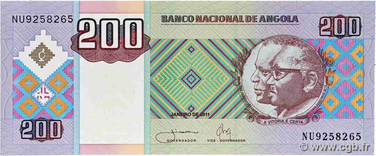 200 Kwanzas ANGOLA 2011 P.148a ST