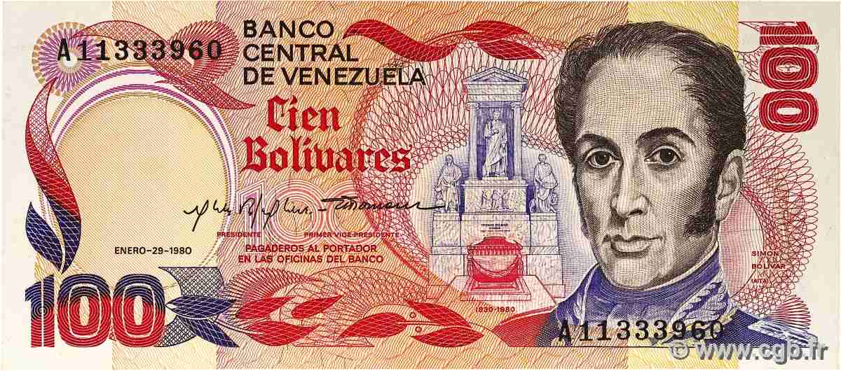 100 Bolivares VENEZUELA 1980 P.059a q.FDC