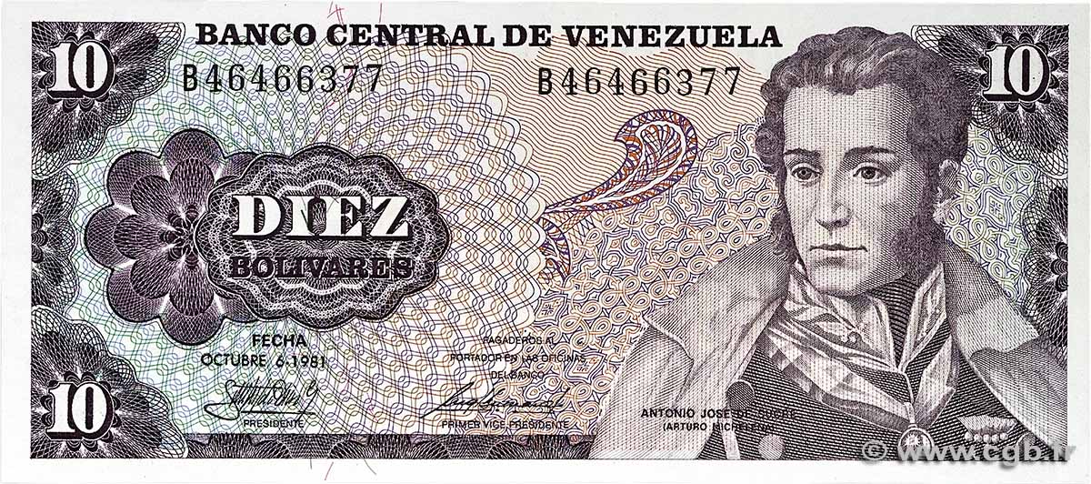 10 Bolivares VENEZUELA 1981 P.060a fST+
