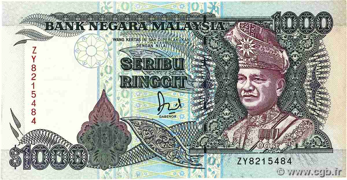 1000 Ringitt MALAYSIA 1987 P.34 F+