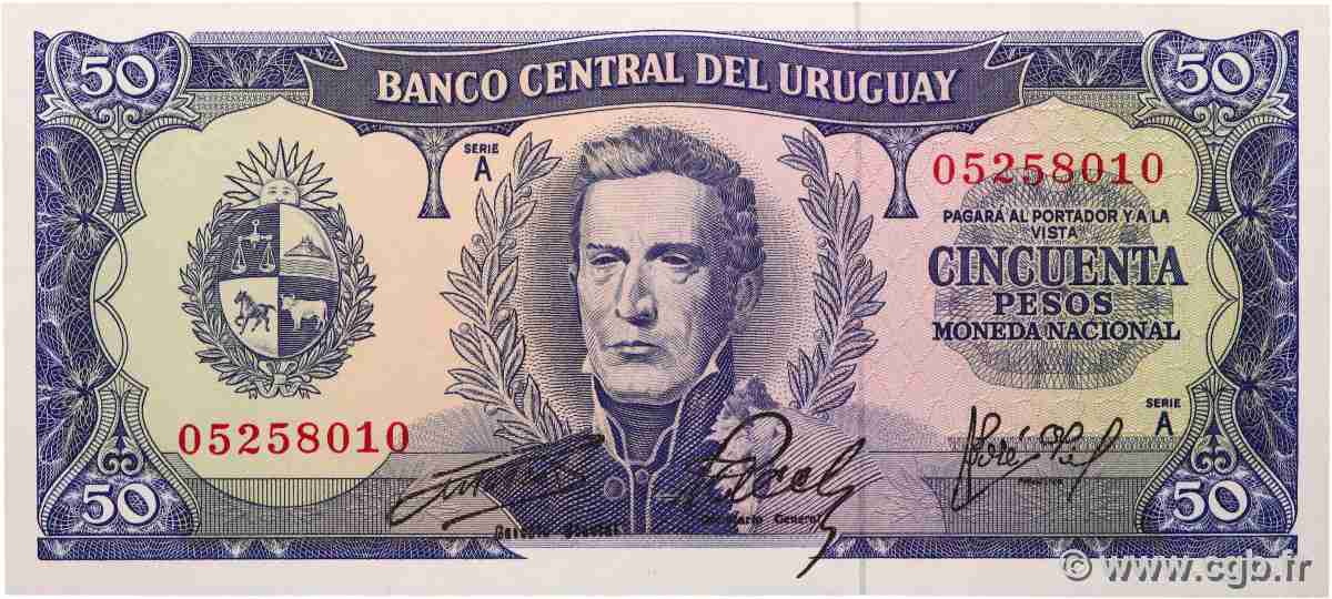 50 Pesos URUGUAY 1967 P.046 UNC