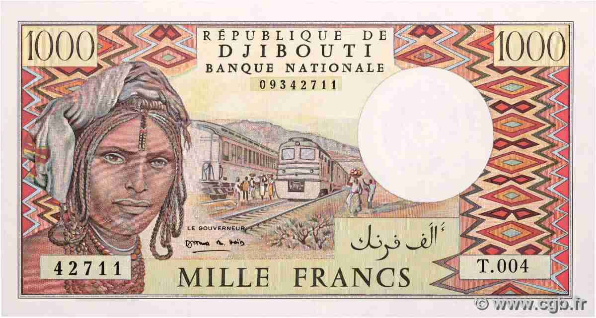 1000 Francs DJIBOUTI 1991 P.37e UNC-
