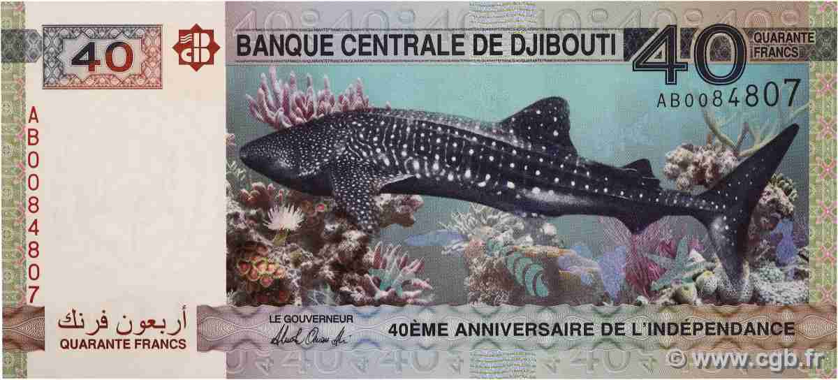 40 Francs Commémoratif DJIBOUTI 2017 P.46 NEUF