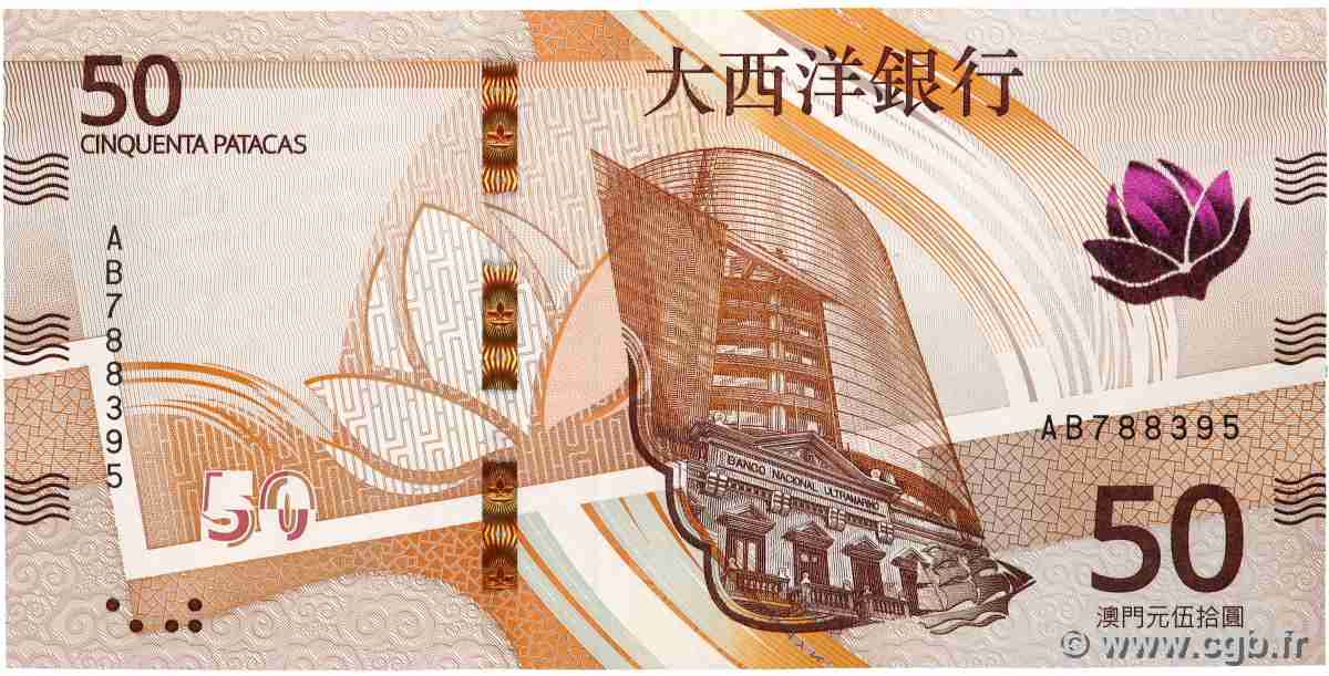 50 Patacas MACAU 2020 P.092 UNC