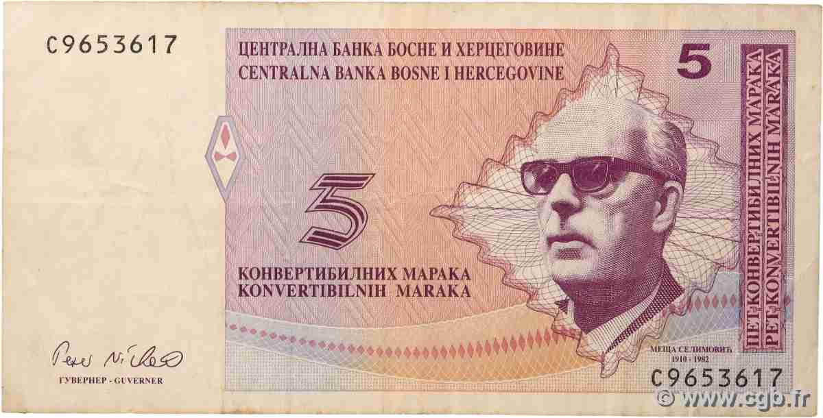 5 Convertible Maraka BOSNIA E ERZEGOVINA 1998 P.062a q.BB