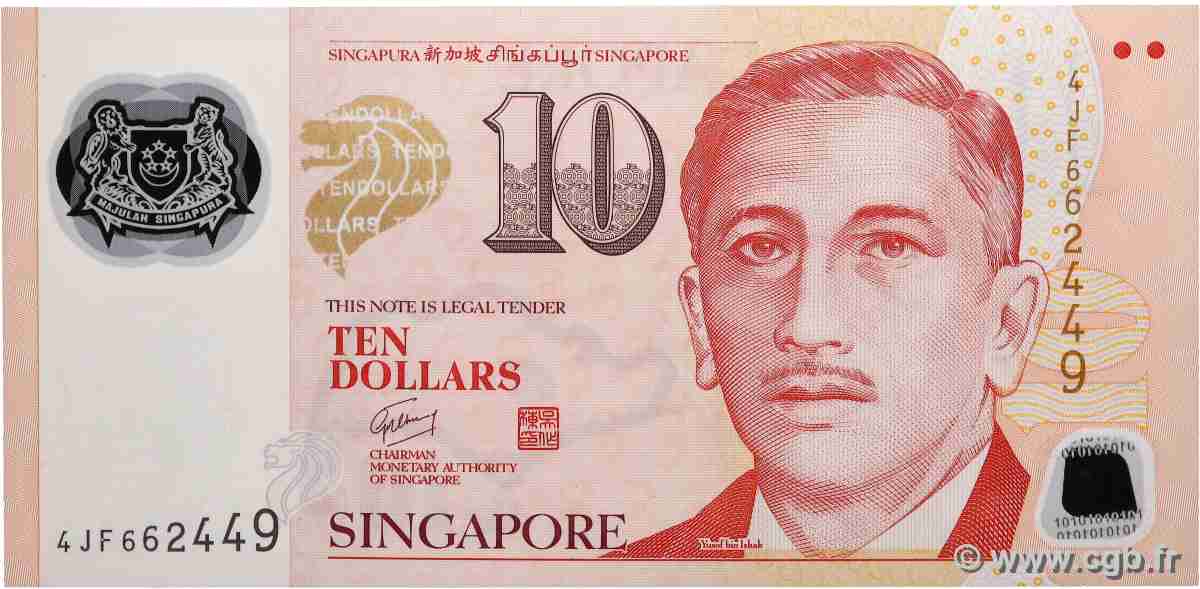 10 Dollars SINGAPORE 2005 P.48g UNC