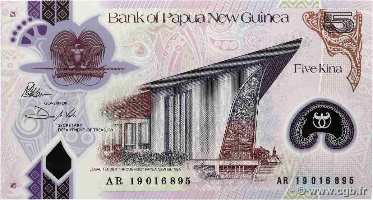 5 Kina PAPUA NEW GUINEA 2016 P.51 UNC